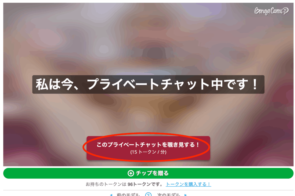 プライベートチャットの画像