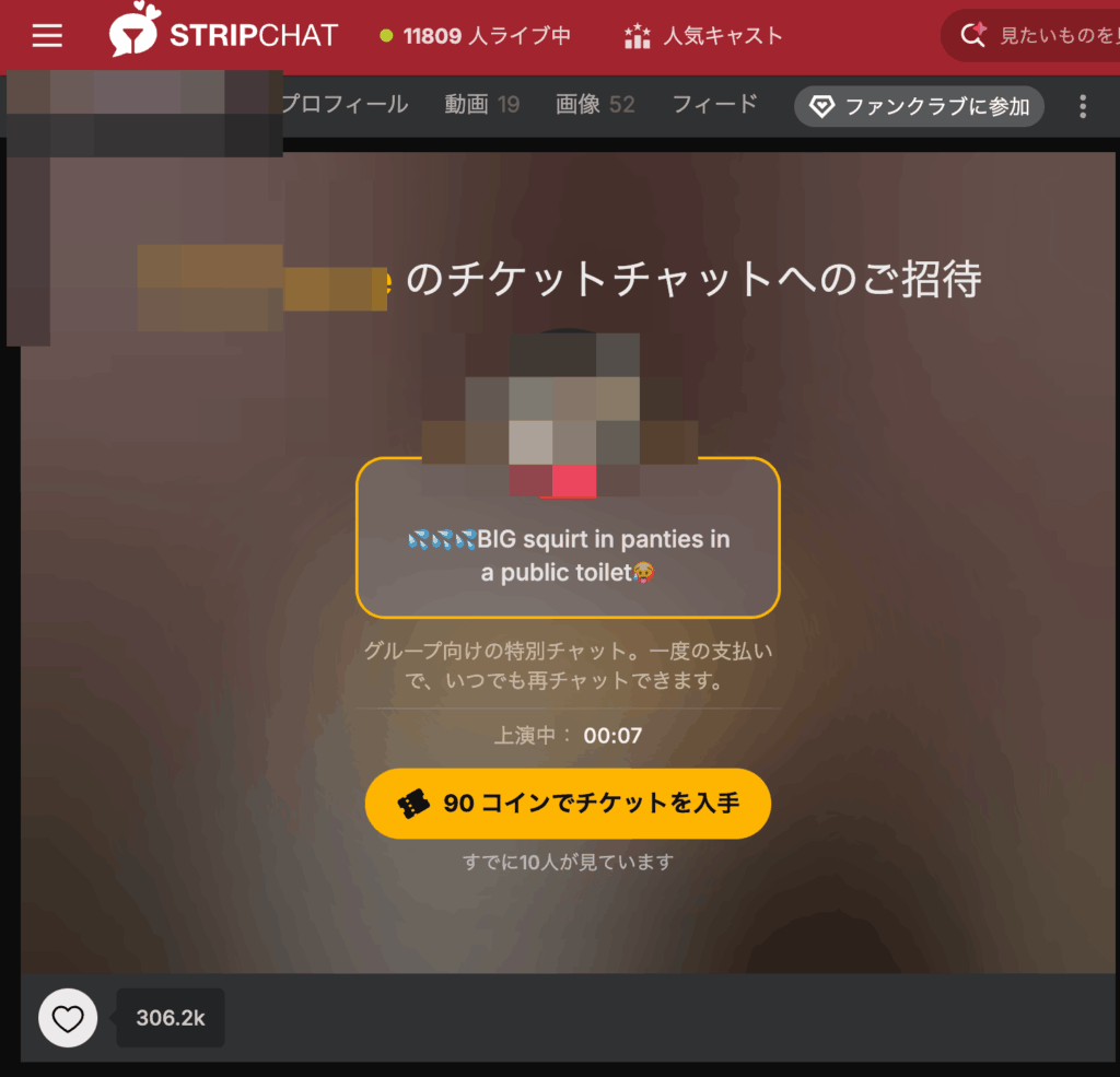 Stripchatのチケットチャット