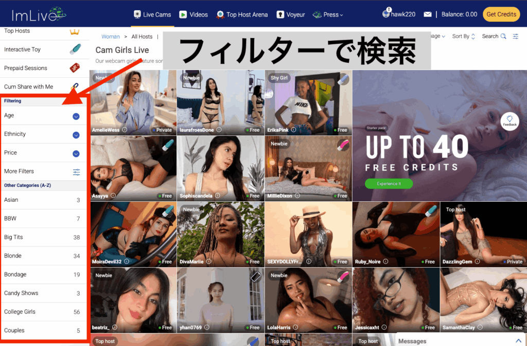 ImLiveの公式サイト