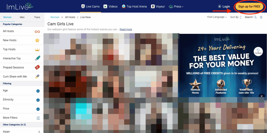 ImLiveの公式サイト