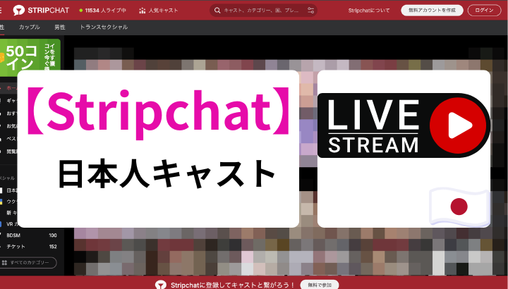 Stripchat 日本人キャスト